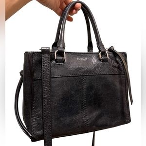 Metallic Black Botkier mini tote and crossbody bag